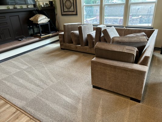 Upholstery deep clean - This upholstery job turned out great.  The large sofa had a lot of stains and dirt from use. Everything cleaned well and looks amazing.  Smells great too!