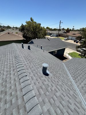 Asphalt Shingle Roof Replacement: - GAF Lifetime Roofing System with at least 4 GAF roofing components were used to meet the manufacturers Lifetime Warranty Requirements. Asphalt Shingle Roof Replacement: - GAF Lifetime Roofing System with at least 4 GAF roofing components were used to meet the manufacturers Lifetime Warranty Requirements.