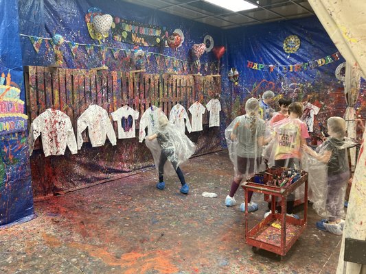 Birthday Parties! - We offer several birthday packages at Color Sling all of the details are on our website! We even have a party room available for up to 8 painters! (20$ for each additional person) Birthday Parties! - We offer several birthday packages at Color Sling all of the details are on our website! We even have a party room available for up to 8 painters! (20$ for each additional person)