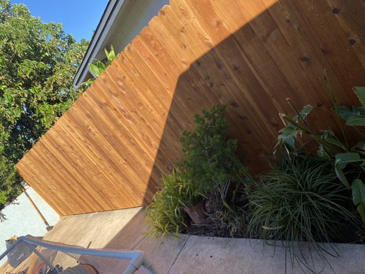 Waialua Privacy fence job - Cedar privacy fence