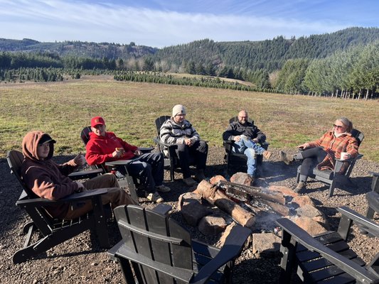 Campfires - Enjoy the warm Campfires while drinking hot coco and making S’mores after picking out the perfect tree. Campfires - Enjoy the warm Campfires while drinking hot coco and making S’mores after picking out the perfect tree.