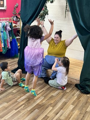 Story Time at Space to Play - Join us Wednesdays at 10am for a themed story time and craft afterwards. Check out our website for a calendar of events to find our next story time.