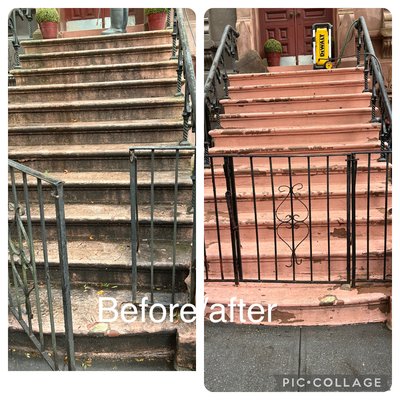 Front steps refresh - ✨ Before & After — Front Steps Refresh! ✨
We power-washed the steps and the surrounding area, removing dirt, stains, and buildup. Now the entrance looks much cleaner and fresher! 🧽✨
This was just preparation for the next step — painting, but even without a new coat of paint, the difference is already visible.
📸 Check out the photos — the stairs look brighter, tidier, and more welcoming!
Want to give your home a fresh look too? 🏡
Contact us — we’ll make your entrance shine! Front steps refresh - ✨ Before & After — Front Steps Refresh! ✨
We power-washed the steps and the surrounding area, removing dirt, stains, and buildup. Now the entrance looks much cleaner and fresher! 🧽✨
This was just preparation for the next step — painting, but even without a new coat of paint, the difference is already visible.
📸 Check out the photos — the stairs look brighter, tidier, and more welcoming!
Want to give your home a fresh look too? 🏡
Contact us — we’ll make your entrance shine!
