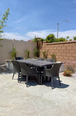heavy table & playground - built a nice heavy table for the backyard and moved the playground heavy table & playground - built a nice heavy table for the backyard and moved the playground