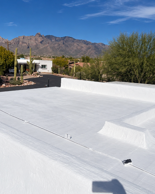 Flat Roof Restorations - Flat Roof Coatings and Restoration; Workmanship designed to extend the life of the existing roofing system. Our team thoroughly prepares the surface, addresses vulnerable areas, and applies a protective restoration solution to help seal against leaks, sun exposure, and Southern Arizona weather. The result is a clean, durable finish backed by quality workmanship, warranties, and built for long-term protection. Flat Roof Restorations - Flat Roof Coatings and Restoration; Workmanship designed to extend the life of the existing roofing system. Our team thoroughly prepares the surface, addresses vulnerable areas, and applies a protective restoration solution to help seal against leaks, sun exposure, and Southern Arizona weather. The result is a clean, durable finish backed by quality workmanship, warranties, and built for long-term protection.