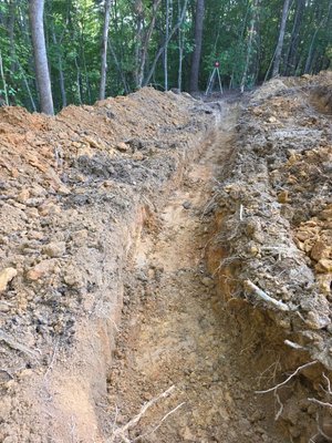Septic Install - This customer is building a shop/home. We cleared and graded property and installed in Septic system. Here are pictures of the leach Field. Septic Install - This customer is building a shop/home. We cleared and graded property and installed in Septic system. Here are pictures of the leach Field.
