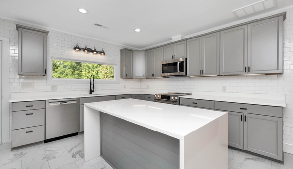 Newman gray kitchen cabinet installation - This is one of our high end kitchen cabinet installation s. The color of this kitchen is Newman gray Newman gray kitchen cabinet installation - This is one of our high end kitchen cabinet installation s. The color of this kitchen is Newman gray