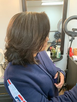 Snapshot of Work - I’m Atsha and I’ve been a stylist and colorist for the past 20 years. I love to modernize classic looks to make them fun and wearable for the woman-on-the-go. I attend numerous continuing-ed classes each year so as to always be knowledgeable of the best and healthiest techniques to use.