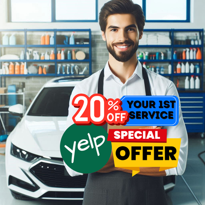 20 % off for 1st time Yelpers! - Call today to book your first service and receive 20% off when you mention Yelp!