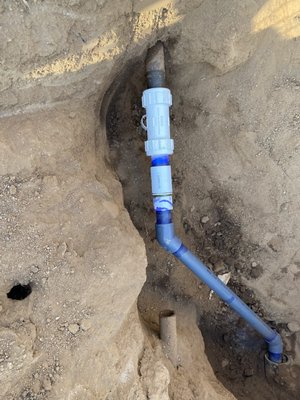 Water Line Repair El Cajon - The customer had water bubbling up in the ground. We have exposed the line and made the necessary repairs to the waterline backfilled and compacted. The service was put back on with no problems in the correct psi. Water Line Repair El Cajon - The customer had water bubbling up in the ground. We have exposed the line and made the necessary repairs to the waterline backfilled and compacted. The service was put back on with no problems in the correct psi.