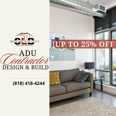 ADU Design & Build – Up to 25% Off! - Skyline Builders in North Hollywood offers expert ADU design and construction services. Take advantage of our limited-time offer: up to 25% off on your ADU project. Expand your living space with a custom-designed accessory dwelling unit. Contact us today to schedule your free consultation and start your ADU transformation!