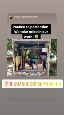 Packing is an Art 🖼 - We love to paint a Mona Lisa image for our customers when we pack our trucks! Packing is an Art 🖼 - We love to paint a Mona Lisa image for our customers when we pack our trucks!