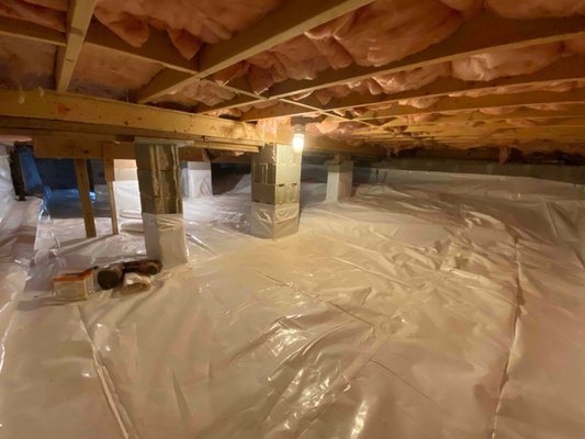 Crawlspace Encapsulation - We took this dirty and nasty old crawlspace and made it clean and dry. Crawlspace Encapsulation - We took this dirty and nasty old crawlspace and made it clean and dry.
