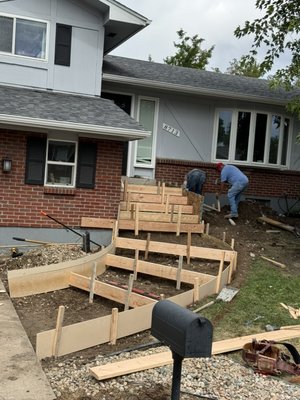 Concrete steps - This is a few photos of concrete steps we have done