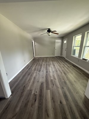 Trion, GA - LVP Installation - This house was remodeled and needed new flooring. We stepped in with our beautiful and high quality LVP and craftsmanship to perfection. Customers were very happy with the results!