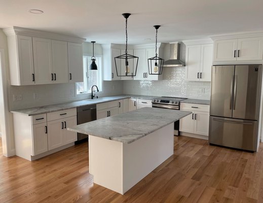 Stunning Silver Fantasy Leathered Granite Remodel - ✨ Just Completed: A Stunning Kitchen Transformation ✨
Clean lines. Timeless design. Natural stone beauty.
This project features Silver Fantasy leathered granite, bringing together soft gray movement, subtle texture, and incredible durability. Paired with bright white shaker cabinetry, black hardware, and warm hardwood floors, the result is a kitchen that feels both modern and welcoming.
The leathered finish adds a unique touch—offering a sophisticated, low-gloss look that highlights the stone's natural character while helping to minimize fingerprints and everyday wear.
✔️ Custom fabricated & installed
✔️ Premium natural granite
✔️ Leathered finish for added texture and character
✔️ Built to last for decades
Whether you're building new, remodeling, or simply exploring options, our showroom is filled with beautiful stone selections ready to inspire your next project. Stunning Silver Fantasy Leathered Granite Remodel - ✨ Just Completed: A Stunning Kitchen Transformation ✨
Clean lines. Timeless design. Natural stone beauty.
This project features Silver Fantasy leathered granite, bringing together soft gray movement, subtle texture, and incredible durability. Paired with bright white shaker cabinetry, black hardware, and warm hardwood floors, the result is a kitchen that feels both modern and welcoming.
The leathered finish adds a unique touch—offering a sophisticated, low-gloss look that highlights the stone's natural character while helping to minimize fingerprints and everyday wear.
✔️ Custom fabricated & installed
✔️ Premium natural granite
✔️ Leathered finish for added texture and character
✔️ Built to last for decades
Whether you're building new, remodeling, or simply exploring options, our showroom is filled with beautiful stone selections ready to inspire your next project.