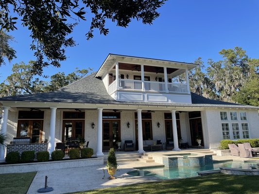 Shingle Re-roof - Beautiful roof being installed. Call us today for an affordable, professional installation of your Roofing project.