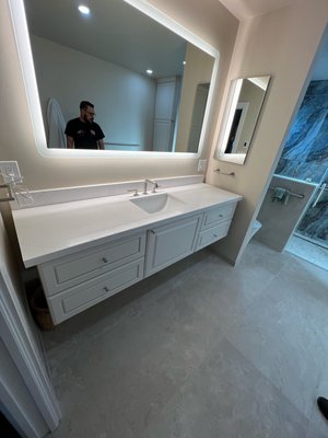 Campbell 2023 - Master bathroom curb less shower