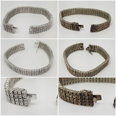 Restoration of Tarnished Jewelry - These are pictures of a customer's jewelry which was badly tarnished due to not cleaning overtime. The jewelry was polished, cleaned, and Rh