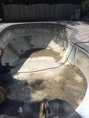 Pouring a new floor - Floor was poured with vermiculite mixed into the concrete. This makes the concrete soft and helps stop heat from dissipating into the ground. Pouring a new floor - Floor was poured with vermiculite mixed into the concrete. This makes the concrete soft and helps stop heat from dissipating into the ground.