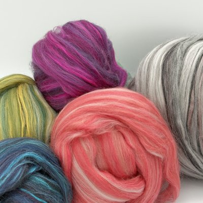 Wool Roving for Spinning Wheels - Wool Roving for Spinning Wheels - make your own custom knitting and weaving yarn.