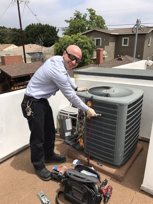 Condenser Installation - Mike's Air provides central air conditioning, heating installation and more services. Condenser Installation - Mike's Air provides central air conditioning, heating installation and more services.