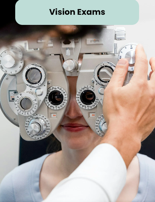 Vision Exams - Routine eye exams are essential for everyone! If you need a new glasses or contacts prescription, you will need a vision exam. These are comprehensive exams that not only check for a new prescription, but will also check the overall health your eyes. Vision exams are often included under vision insurance. Vision Exams - Routine eye exams are essential for everyone! If you need a new glasses or contacts prescription, you will need a vision exam. These are comprehensive exams that not only check for a new prescription, but will also check the overall health your eyes. Vision exams are often included under vision insurance.