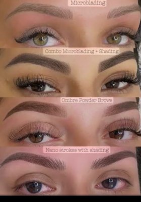 Eyebrow Services - Not sure which eyebrow service is best for you? Let's break it down!
👑 Nano Brows - The most natural and precise option!
Perfect for those who want hair-like strokes that last longer and are super gentle on the skin. Ideal for all skin types, especially oily skin.
 🌟 Brows (Ombre/Powder) - Want that soft, powdered makeup look? Ombre and powder brows create a fuller, defined brow that's soft at the front and more defined at the tail. Great for everyday glam.
 ✍️ Microblading - The original brow transformation!
Microblading creates fine, natural-looking strokes, best for normal to dry skin types. It's all about that effortlessly natural vibe.
💡 Need help deciding?
Book a free consultation and we'll find the perfect brows for your unique face and style!
