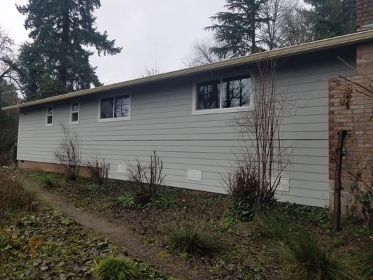 Newly Sided Home - A residential property on which we installed James Hardie Fiber Cement Siding