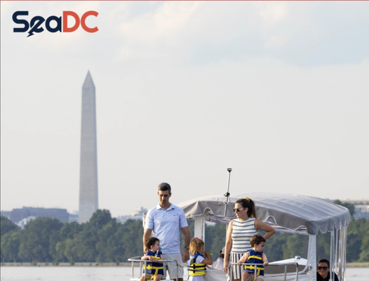 EARLY BIRD SPECIAL - Book now! We sell out fast…
Duration
1, 2, and 3 hour options.
Please be sure to arrive at least 15 minutes before your rental start time.
About
Take an easy-to-drive electric boat for a spin, and view the DC waterfront as you have never before. Washington DC Electric Boat Rental.
Each boat has the following specs/features:
21 feet
Holds 10 passengers
6kts max speed
Bluetooth speakers for music
More info
Life vests, safety equipment, trashcanS, and cooler all included.
No illegal drugs or substances; no pets. Other than that, the day is yours. Each boat has a cooler EARLY BIRD SPECIAL - Book now! We sell out fast…
Duration
1, 2, and 3 hour options.
Please be sure to arrive at least 15 minutes before your rental start time.
About
Take an easy-to-drive electric boat for a spin, and view the DC waterfront as you have never before. Washington DC Electric Boat Rental.
Each boat has the following specs/features:
21 feet
Holds 10 passengers
6kts max speed
Bluetooth speakers for music
More info
Life vests, safety equipment, trashcanS, and cooler all included.
No illegal drugs or substances; no pets. Other than that, the day is yours. Each boat has a cooler