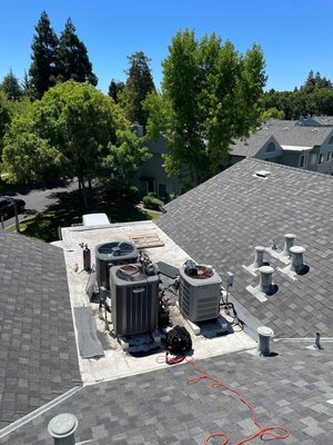 Rooftop A/C - Installations carried out during summer. The house was unbearably hot, till the specialists came and installed the A/C. Client satisfied.
