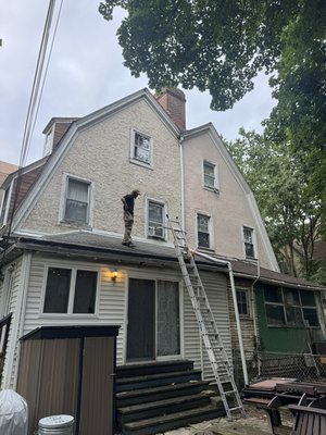 Mount Airy Philadelphia soffit install job ! - Soffit install in Mount Airy one day job! Can out nice! Mount Airy Philadelphia soffit install job ! - Soffit install in Mount Airy one day job! Can out nice!