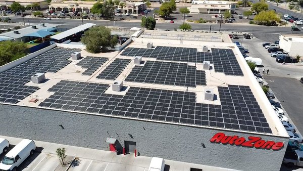 Commercial projects (Autozone) - This commercial solar project involves the design and installation of a grid-tied photovoltaic (PV) system for an AutoZone retail facility. The system is engineered to offset a significant portion of the store’s electricity demand, reduce operating costs, and demonstrate AutoZone’s commitment to sustainability. Commercial projects (Autozone) - This commercial solar project involves the design and installation of a grid-tied photovoltaic (PV) system for an AutoZone retail facility. The system is engineered to offset a significant portion of the store’s electricity demand, reduce operating costs, and demonstrate AutoZone’s commitment to sustainability.