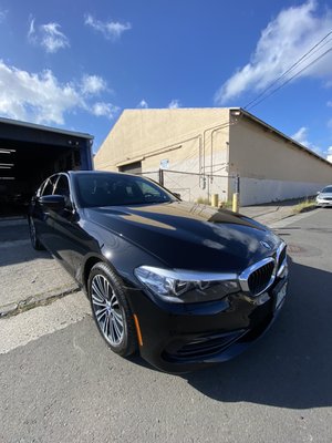 Paint Correction and Ceramic Coating - This BMW was purchased used, and full of scratches, haze as well as swirl marks. These paint defects take away from the shine of the black paint, making the vehicle look older and neglected. These scratches and swirl marks were caused by years drive thru car washes and improper detailing techniques.
Our skilled team at Pristine Automotive Detailing took this vehicle into our shop and completed a full paint correction, topped with a ceramic coating. This BMW left our shop looking absolutely transformed and better than when it left the dealership lot for the first time.
If your vehicle is looking dull, look no further than Pristine Automotive Detail. Our expert team of detailers have your back, no matter the condition of your paint, we ensure your vehicle will be left looking better than ever. At Pristine Auto Detail, we guarantee satisfaction on every job! Paint Correction and Ceramic Coating - This BMW was purchased used, and full of scratches, haze as well as swirl marks. These paint defects take away from the shine of the black paint, making the vehicle look older and neglected. These scratches and swirl marks were caused by years drive thru car washes and improper detailing techniques.
Our skilled team at Pristine Automotive Detailing took this vehicle into our shop and completed a full paint correction, topped with a ceramic coating. This BMW left our shop looking absolutely transformed and better than when it left the dealership lot for the first time.
If your vehicle is looking dull, look no further than Pristine Automotive Detail. Our expert team of detailers have your back, no matter the condition of your paint, we ensure your vehicle will be left looking better than ever. At Pristine Auto Detail, we guarantee satisfaction on every job!