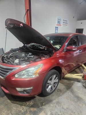 Nissan Altima Water pump replacement - The customer Stated that they wanted to get their water pump replaced. We gave them a good price and they agreed to it. Give us a call! We do it all! Nissan Altima Water pump replacement - The customer Stated that they wanted to get their water pump replaced. We gave them a good price and they agreed to it. Give us a call! We do it all!