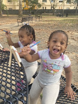 Elevating Young Minds Learning Academy LLc/ Nanny services - During our outdoor time , I plan a painting with a twist day, Elevating Young Minds Learning Academy LLc/ Nanny services - During our outdoor time , I plan a painting with a twist day,