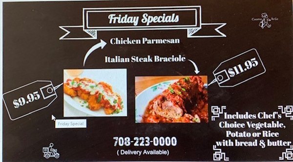 Friday Special - Call to customize your order