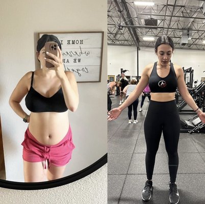 Weight Loss and Glute Growth Transformations - Alexis lost 52lbs in 4 months training 3x per week with us and Allie gained 22lbs of muscle in 6 months training 5x per week. Weight Loss and Glute Growth Transformations - Alexis lost 52lbs in 4 months training 3x per week with us and Allie gained 22lbs of muscle in 6 months training 5x per week.