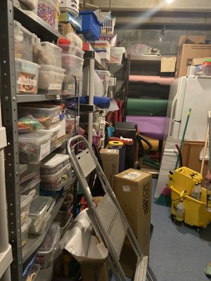 Preschool Teachers Supply Closet Declutter and Organization. - Preschool Teachers Supply Closet Declutter and Organization.