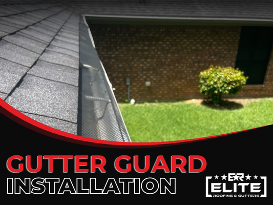 Gutter Guard Installation - Elite Roofing & Gutters provides professional gutter guard installation services designed to protect homes and commercial properties from clogs, overflow, and costly water damage. Our high-quality gutter protection systems help keep leaves, debris, pine needles, and other buildup out of your gutters while allowing rainwater to flow properly through the drainage system year-round. By improving water flow and reducing blockages, gutter guards help prevent foundation damage, roof leaks, siding issues, erosion, and other moisture-related problems caused by overflowing gutters.

Our experienced team evaluates your current gutter system and recommends the best gutter guard solution based on your roof type, drainage needs, surrounding trees, and overall property layout. Whether you need gutter guards installed on an existing gutter system or as part of a new seamless gutter installation, we provide dependable workmanship and durable products designed for long-term performance and low maintenance.

Elite Roofing & Gutters uses proven installation techniques and high-quality materials built to withstand severe weather conditions, heavy rainfall, and seasonal debris accumulation. Proper gutter protection not only helps extend the lifespan of your gutter system but also reduces the need for frequent gutter cleaning and maintenance. Our goal is to help homeowners and property owners improve drainage efficiency, protect their investment, and avoid expensive water-related damage with reliable gutter guard solutions built to perform in all weather conditions.

We are committed to providing honest recommendations, dependable service, and quality craftsmanship on every project. Whether you are looking to improve your home’s drainage system or reduce ongoing gutter maintenance, Elite Roofing & Gutters delivers trusted gutter guard installation services focused on long-term protection, durability, and peace of mind.