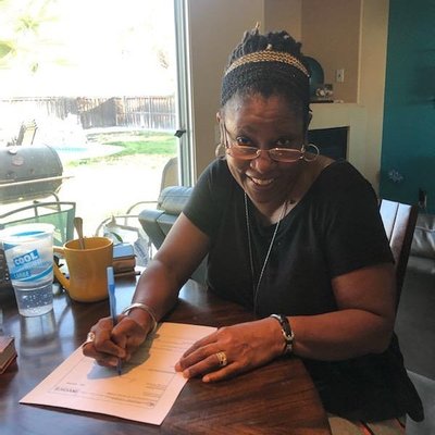 First-Time Home Buyer! - My client, Roxanne, signing her loan documents as a first-time home buyer!  So excited for you, Roxanne!