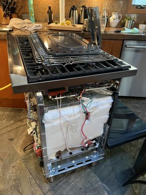 Bertazzoni Stove spark module replacement - The stove burners sparking all the time. Spark module needs to be replaced
