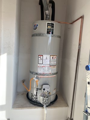 Water heater installation - 40 gallons water heater replacement Water heater installation - 40 gallons water heater replacement