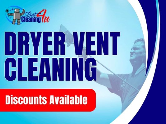 Dryer vent cleaning - Dryer vent cleaning is essential maintenance to keep your dryer running efficiently and your home safe. Over time, lint and debris can accumulate in your dryer vent, restricting airflow and increasing the risk of fire. By cleaning your dryer vent, you can improve the performance of your dryer, reduce drying times, and prevent potential fire hazards.
At Best Cleaning 4U, our experienced team utilizes specialized equipment to remove built-up lint and debris from your dryer vent, ensuring that it is clear and free-flowing. This not only helps your dryer run more efficiently but also extends its lifespan and reduces energy consumption.
Common issues that can be fixed with dryer vent cleaning include:
Clothes taking longer to dry
Excessive heat buildup in the laundry area
Burning smell during dryer operation
Visible lint or debris around the dryer vent opening
We understand the importance of keeping your home safe and your appliances running smoothly, which is why we offer discounts on our dryer vent cleaning services. Contact us today to schedule your appointment and enjoy peace of mind knowing your dryer vent is clean and safe. Dryer vent cleaning - Dryer vent cleaning is essential maintenance to keep your dryer running efficiently and your home safe. Over time, lint and debris can accumulate in your dryer vent, restricting airflow and increasing the risk of fire. By cleaning your dryer vent, you can improve the performance of your dryer, reduce drying times, and prevent potential fire hazards.
At Best Cleaning 4U, our experienced team utilizes specialized equipment to remove built-up lint and debris from your dryer vent, ensuring that it is clear and free-flowing. This not only helps your dryer run more efficiently but also extends its lifespan and reduces energy consumption.
Common issues that can be fixed with dryer vent cleaning include:
Clothes taking longer to dry
Excessive heat buildup in the laundry area
Burning smell during dryer operation
Visible lint or debris around the dryer vent opening
We understand the importance of keeping your home safe and your appliances running smoothly, which is why we offer discounts on our dryer vent cleaning services. Contact us today to schedule your appointment and enjoy peace of mind knowing your dryer vent is clean and safe.