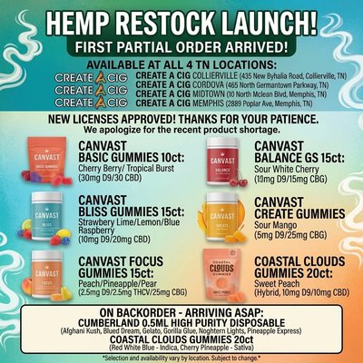 Hemp Restock Launch - Hemp Products Available!