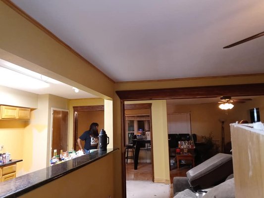 Interior Painting by a Pro - Recent interior paint job; before and after photos.