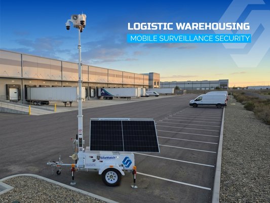 Logistics & Warehouse Mobile Surveillance Security - SiteWatch Mobile Surveillance Trailers were deployed to enhance security for warehouses and logistics facilities by monitoring loading docks, outdoor storage areas, and facility perimeters. AI-driven surveillance and instant notifications helped identify unauthorized access and suspicious activity, providing an additional layer of protection for valuable inventory and operations.