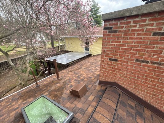 Roof Cleaning - Roof pressure washing is a professional cleaning service that removes dirt, moss, algae, and debris from your roof using high-pressure water. It helps extend the life of your roof, improves curb appeal, and prevents long-term damage.