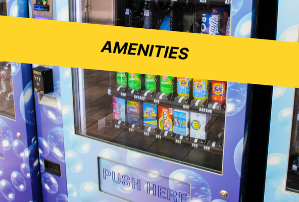 AMENITIES - HIGH-SPEED INTERNET
FREE PARKING
FULLY ATTENDED
CHANGE MACHINE
DETERGENT VENDING
OVER-SIZED WASHERS
LARGE DRYERS
FLUFF & FOLD
SEATING AREA
ATM 
POWER OUTLETS

https://www.bigwaveslaundromat.com/