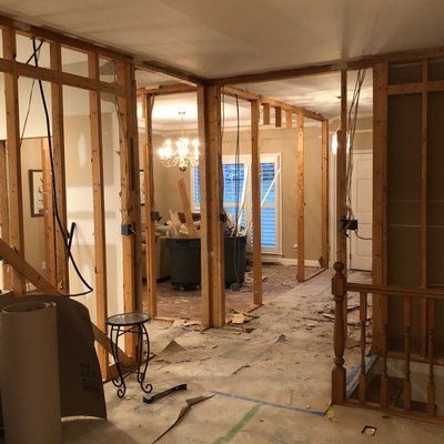 Master Bath Remodel 2021 - When we first saw this house, it had the classic foyer at the front door with a dining room on the right and a sitting room on the left. As you walked further inside you would get to the living room and then you would finally get to the kitchen. The clients asked for our help removing all the supporting walls and completely remodeling their entire living space. Now they have a fantastic open concept home with a beautiful kitchen on display! Master Bath Remodel 2021 - When we first saw this house, it had the classic foyer at the front door with a dining room on the right and a sitting room on the left. As you walked further inside you would get to the living room and then you would finally get to the kitchen. The clients asked for our help removing all the supporting walls and completely remodeling their entire living space. Now they have a fantastic open concept home with a beautiful kitchen on display!